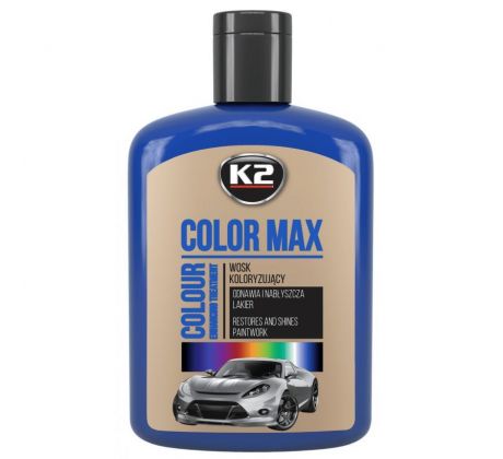 K2 COLOR MAX 200ml Modrý - vosk na lak