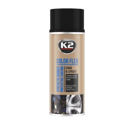 K2 COLOR FLEX 400ml Čierny - syntetický kaučuk