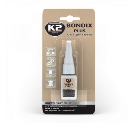 K2 BONDIX PLUS 10g - sekundové lepidlo