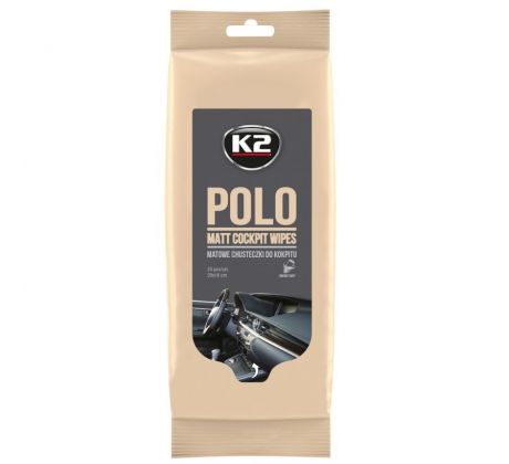 K2 POLO MATT COCKPIT WIPES - Utierky na cockpit a plasty - matné - 24ks