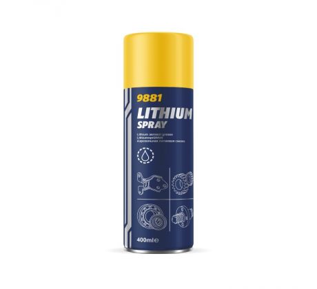 MANNOL 9881 LITHIUM SPRAY 400ml - Sprej s líthiom