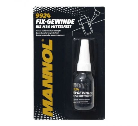 MANNOL 9924 FIX-GEWINDE M36 MITTELFEST 10ml - lepidlo na závitové spoje - STREDNÁ PEVNOSŤ 