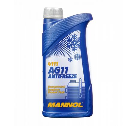 MANNOL 4111 ANTIFREEZE AG11 LONGTHERM 1L - Koncentrát do chladičov - MODRÝ