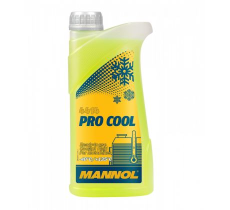 MANNOL 4414 PRO COOL 1L - Nemrznúca zmes pre motocykle - ŽLTÁ