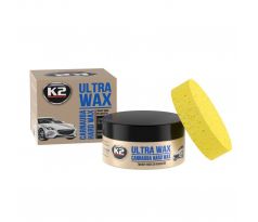 K2 ULTRA WAX+hubka 250g - leští a chráni lak