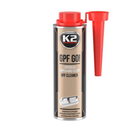 K2 GPF GO! 250 ml - prísada do paliva - zabraňuje upchávaniu filtra