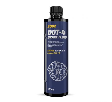 MANNOL 3002 DOT-4 BRAKE FLUID 450ml - brzdová kvapalina